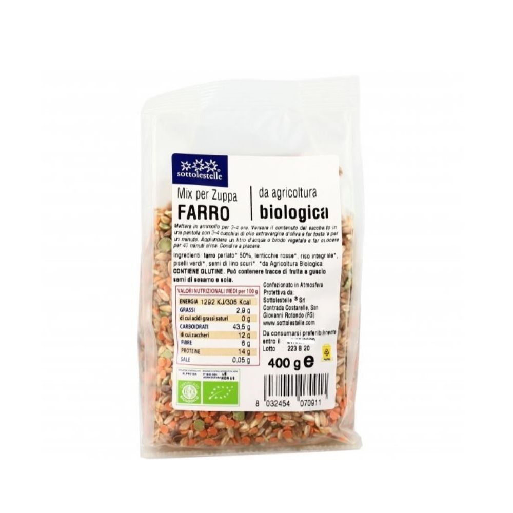 Hạt dinh dưỡng hỗn hợp 5 loại hạt hữu cơ Sottolestelle 400g - Ảnh 2