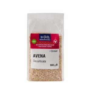Hạt yến mạch hữu cơ đã bóc vỏ Sottolestelle 500g