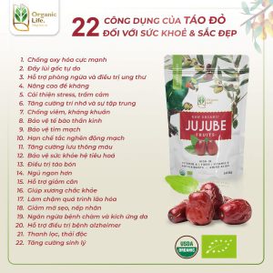 Dinh dưỡng Táo đỏ hữu cơ Organic Life 250g