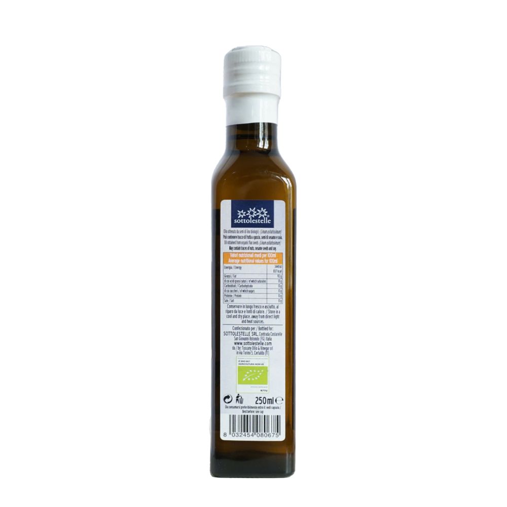 Dầu Hạt Lanh Ép Lạnh Hữu Cơ 250ml Sottolestelle