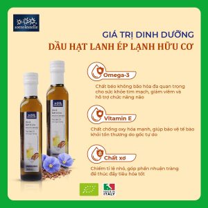 Dầu Hạt Lanh Ép Lạnh Hữu Cơ 250ml Sottolestelle