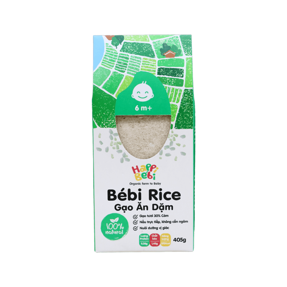 gạo ăn dặm Bébi Rice cho bé từ 6 tháng