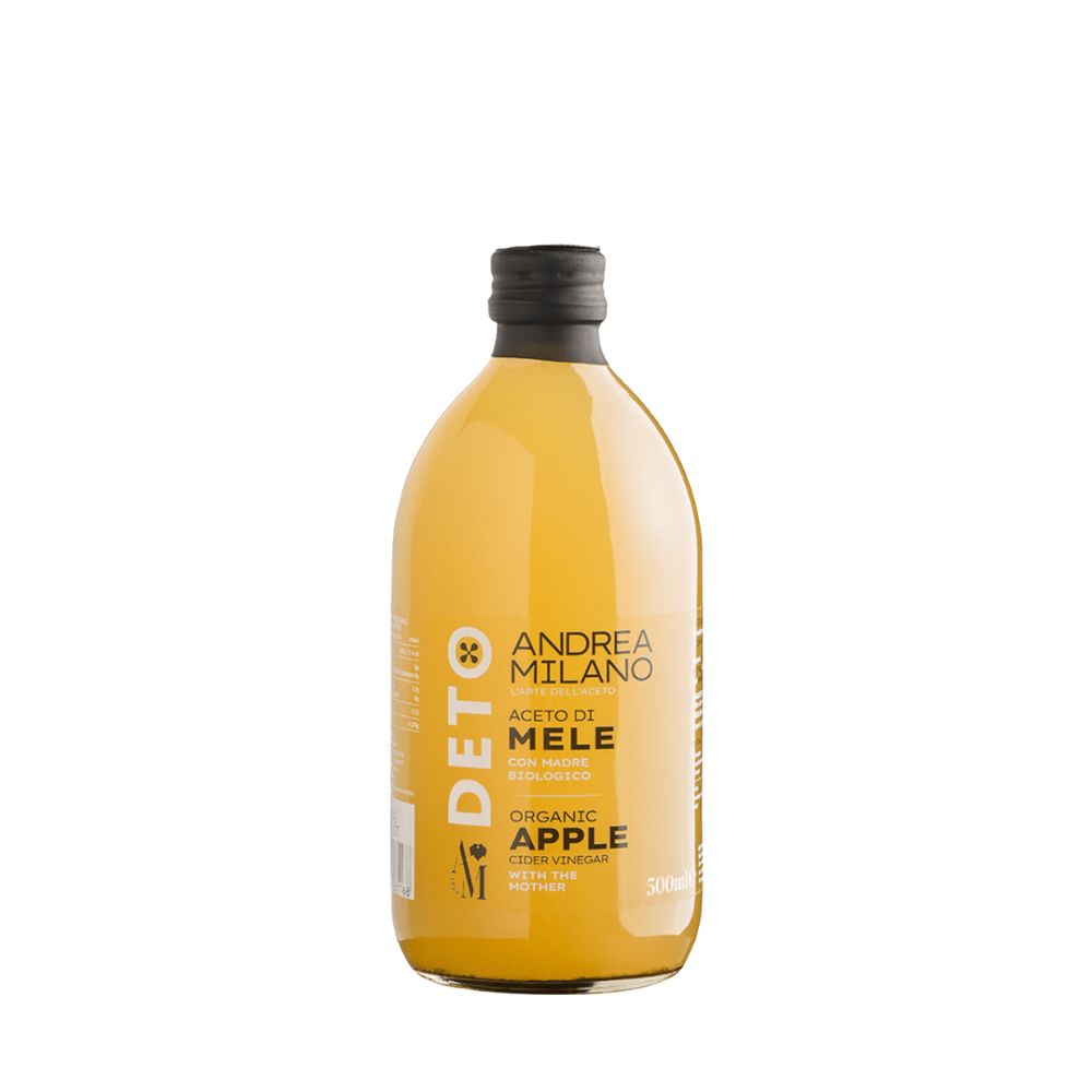 Giấm Táo Detox hữu cơ Có giấm cái Milan 500ml