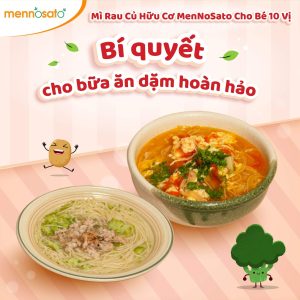 Mỳ sợi hữu cơ cho bé hỗn hợp rau củ MenNoSato
