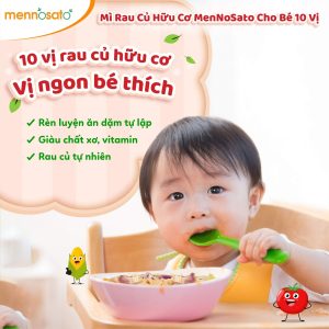 Mỳ sợi hữu cơ cho bé hỗn hợp rau củ MenNoSato