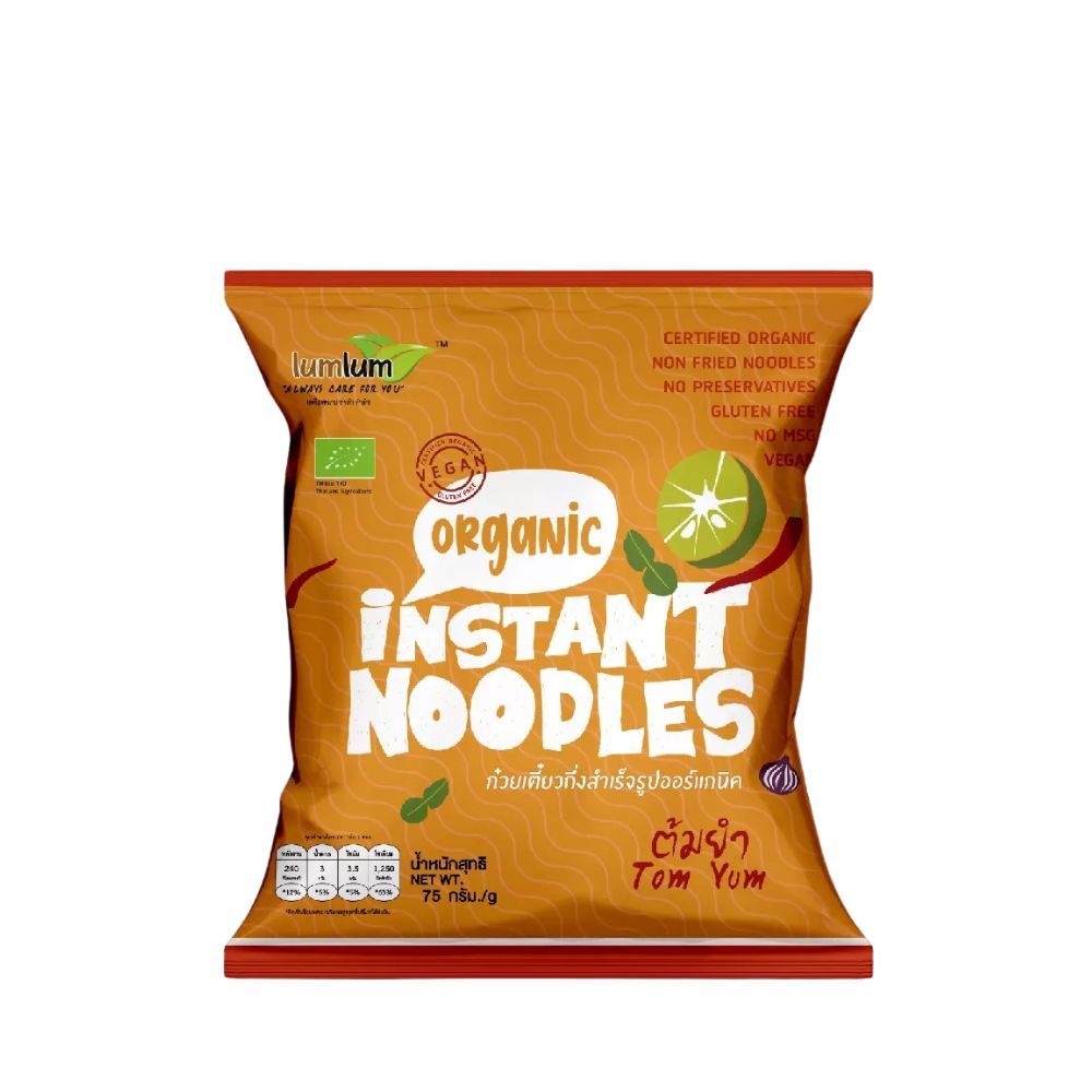 Mì gạo lứt ăn liền hữu cơ vị Tom Yum Lumlum 75g