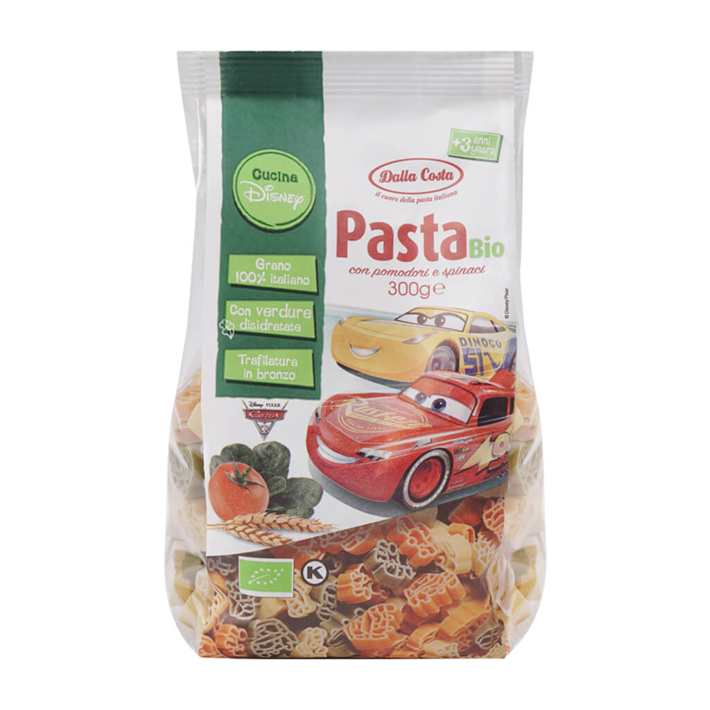 Nui rau củ hữu cơ cho bé hình Ô tô Dalla Costa 300g